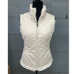 Nicole Miller Original Reversible Faux Fur Vest Size Small